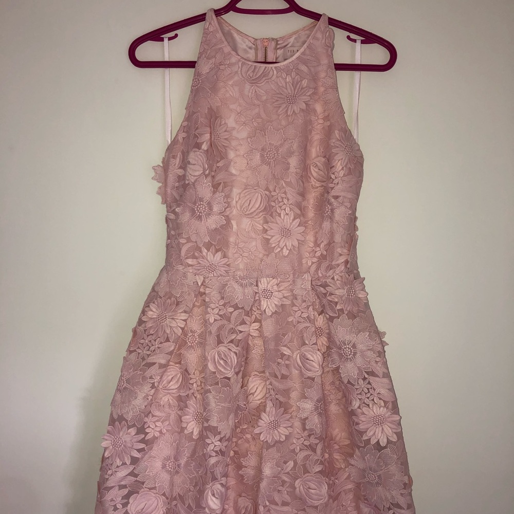 TED BAKER Pink Flower Dress